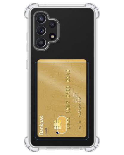 Samsung A32 4G Hoesje Kaarthouder Backcover Shockproof - Transparant