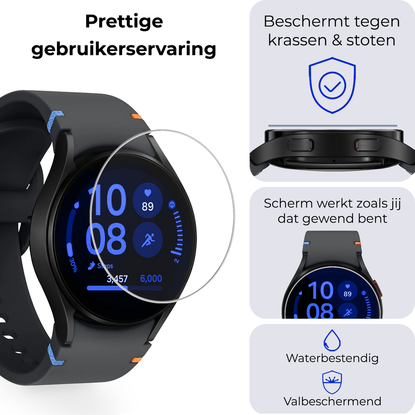 Samsung Watch FE Screenprotector Tempered Glass