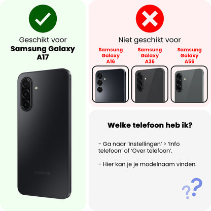 Samsung A17 Hoesje Geschikt voor Magsafe Backcover Shockproof - Transparant