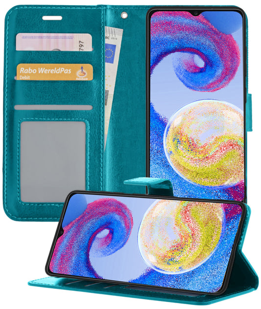 Samsung A04s Hoesje Book Case Kunstleer - Turquoise