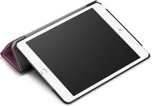 iPad Mini 5 Trifold Bookcase Hoes - Paars