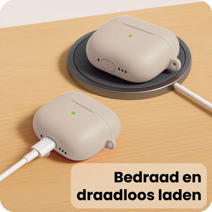 AirPods Pro 3 Hoesje Siliconen Krasbestendig - Zand