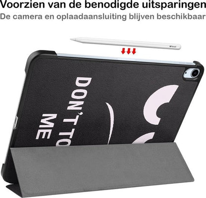 iPad Air 2020 Hoesje Book Case - Don't Touch Me