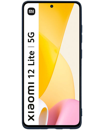 Xiaomi 12 Lite Hoesje Siliconen Backcover Lichtgewicht - Donkerblauw