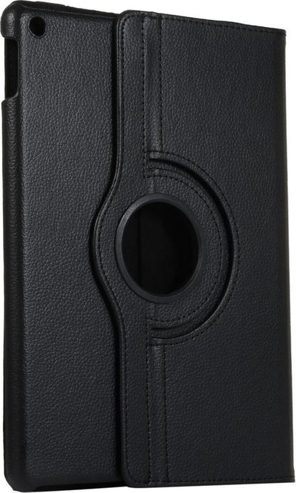 iPad 10.2 2019 Trifold Bookcase Hoes 360 Graden Draaibaar - Zwart
