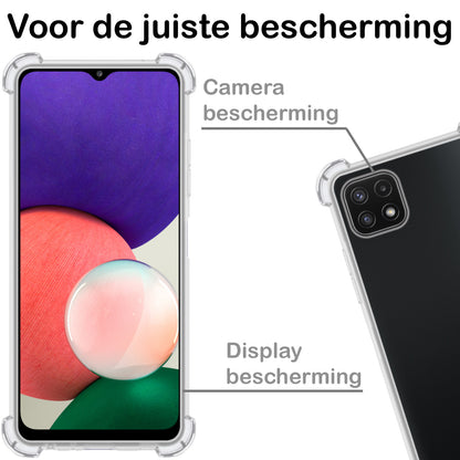 Samsung M22 Hoesje Shockproof Backcover Siliconen - Transparant