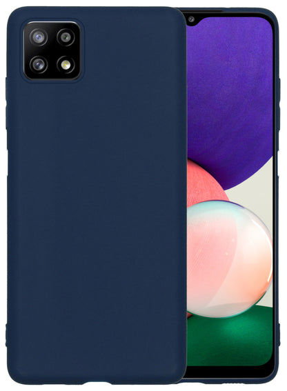 Samsung M22 Hoesje Siliconen - Donkerblauw