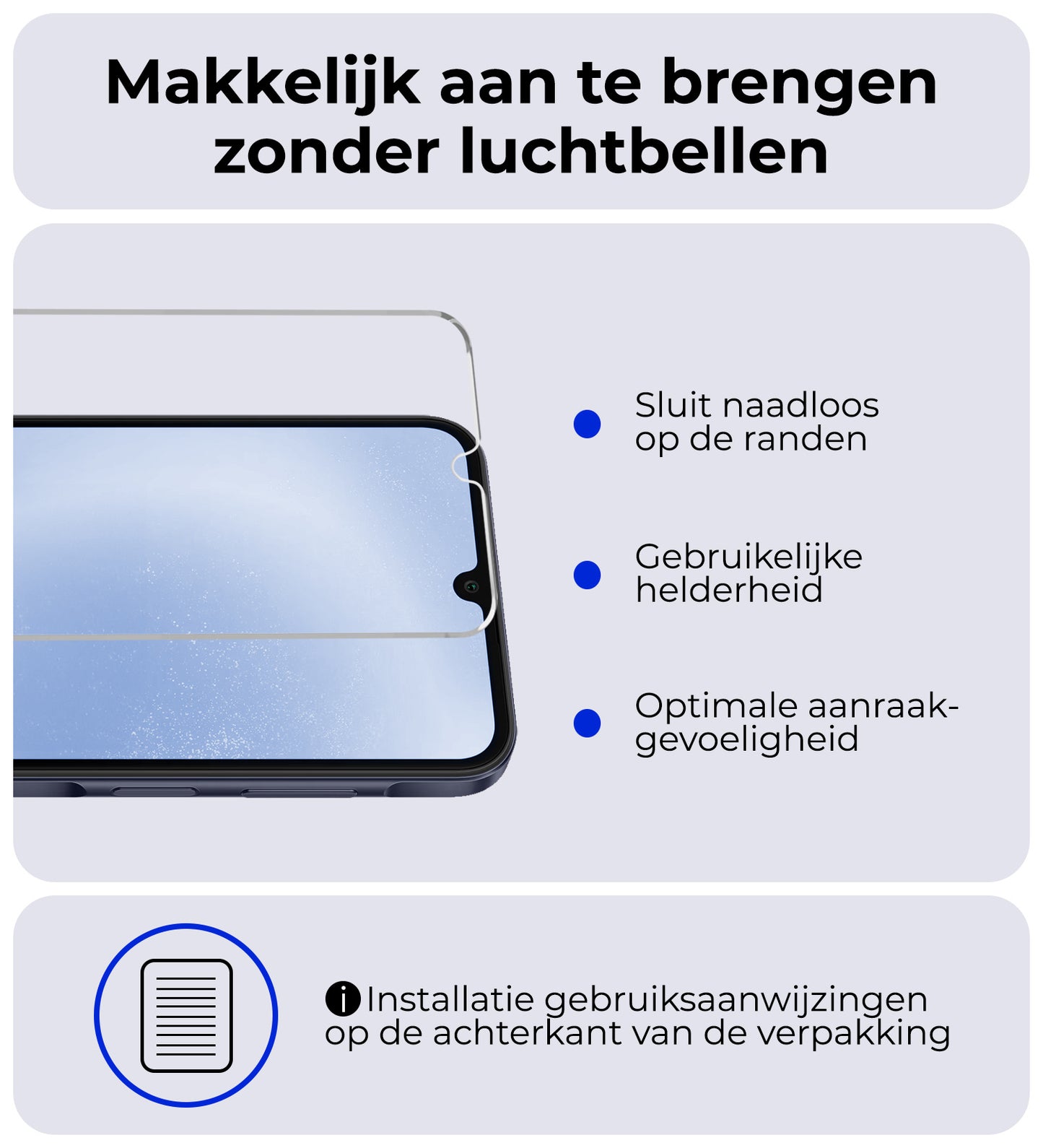 Samsung A25 Screenprotector Tempered Glass