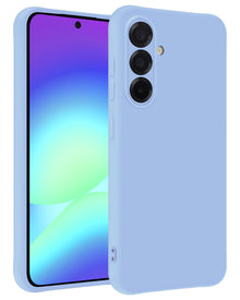 Samsung A56 Hoesje Siliconen Backcover Lichtgewicht - Lichtblauw