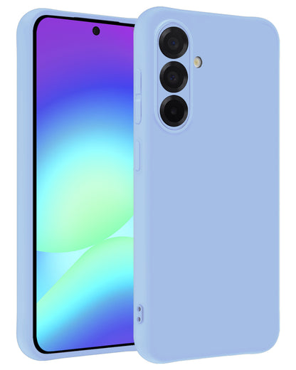 Samsung A56 Hoesje Siliconen Backcover Lichtgewicht - Lichtblauw
