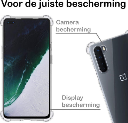 OnePlus Nord Hoesje Shock Proof Siliconen - Transparant