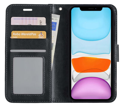 iPhone 11 Pro Hoesje Bookcase Cover Uitneembaar - Zwart