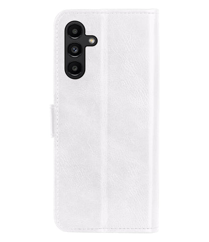 Samsung A13 5G Hoesje Bookcase Cover met Kaarthouder - Wit