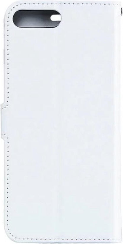 iPhone 7 Hoesje Bookcase Cover met Kaarthouder - Wit