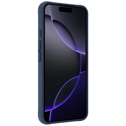 iPhone 16 Pro Max Hoesje Siliconen Backcover Lichtgewicht - Donkerblauw