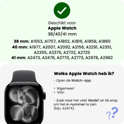 Apple Watch 1, 2, 3, 4, 5, 6, 7, 8, 9, SE - 38/40/41 mm Bandje Siliconen met verstelbare polsband - Violet