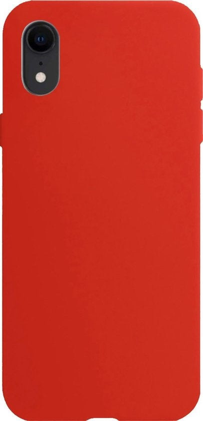 iPhone XR Hoesje Siliconen Backcover Lichtgewicht - Rood