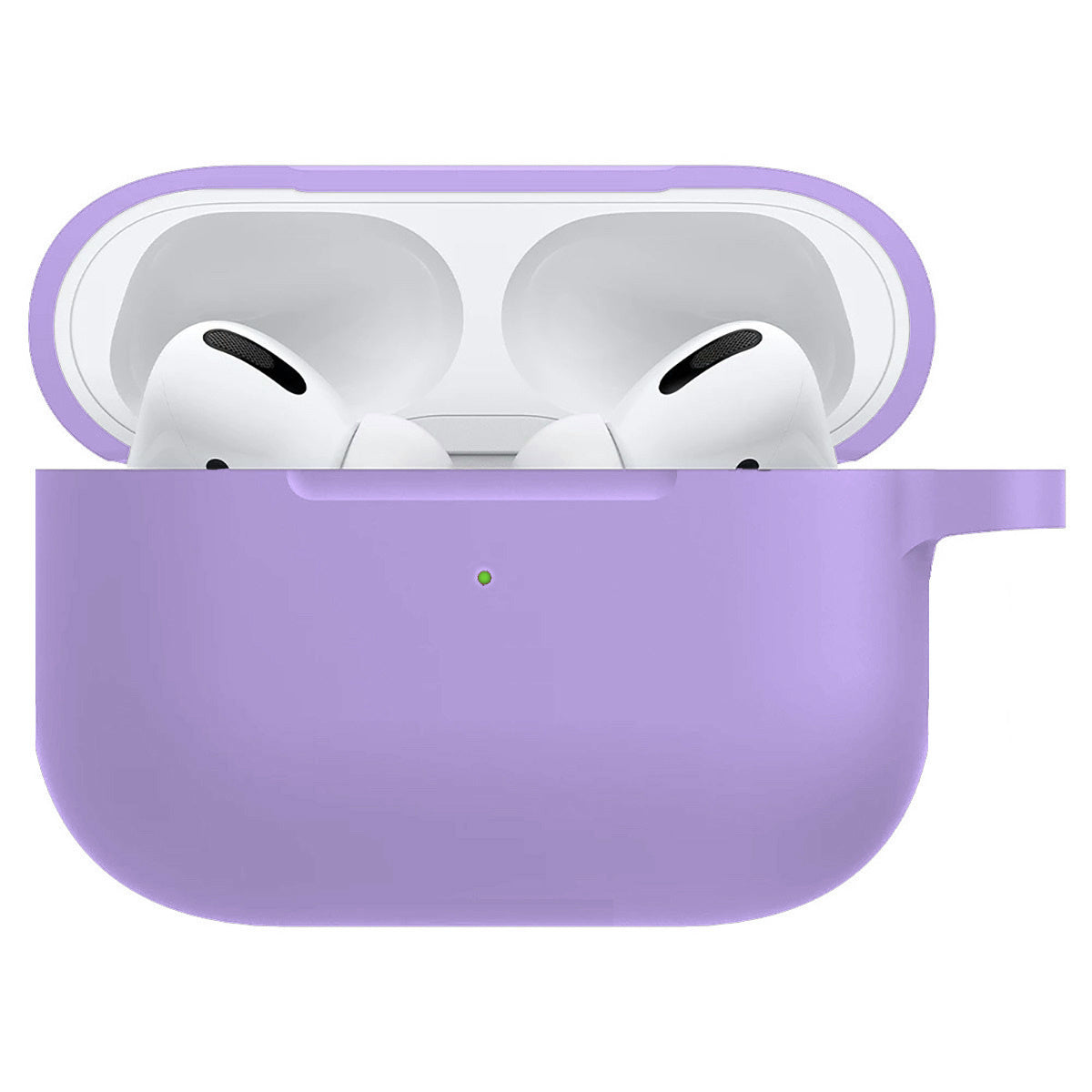 AirPods Pro 2 Hoesje Siliconen met Clip - Lila