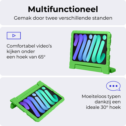 iPad Mini 7 Kinderhoes Shockabsorberend Foam - Groen