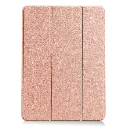 iPad Air 2022 Trifold Bookcase Hoes - Rosé goud