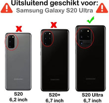 Samsung S20 Ultra Hoesje Bookcase Cover met Kaarthouder - Donkerroze