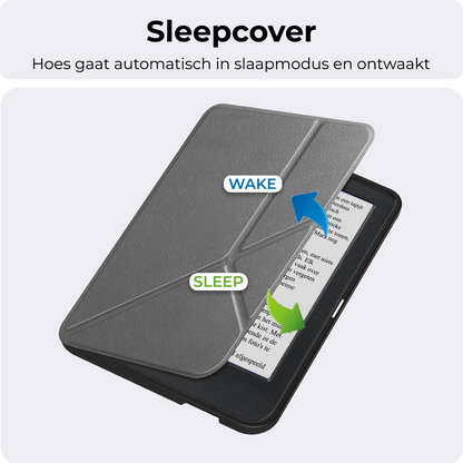 Kobo Clara BW Trifold Bookcase Hoes - Grijs