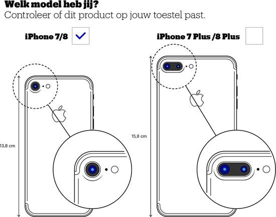 iPhone 7/8/SE 2020 Hoesje Book Case Kunstleer - Wit