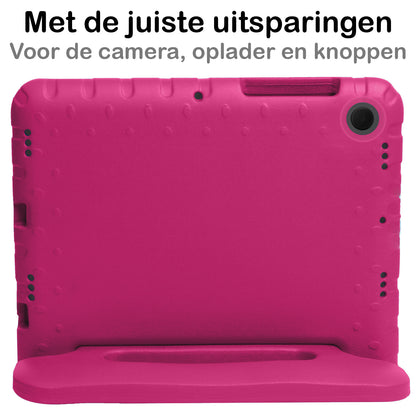 Lenovo Tab M10 Plus 3rd Gen Kinderhoes Shockabsorberend Foam - Roze