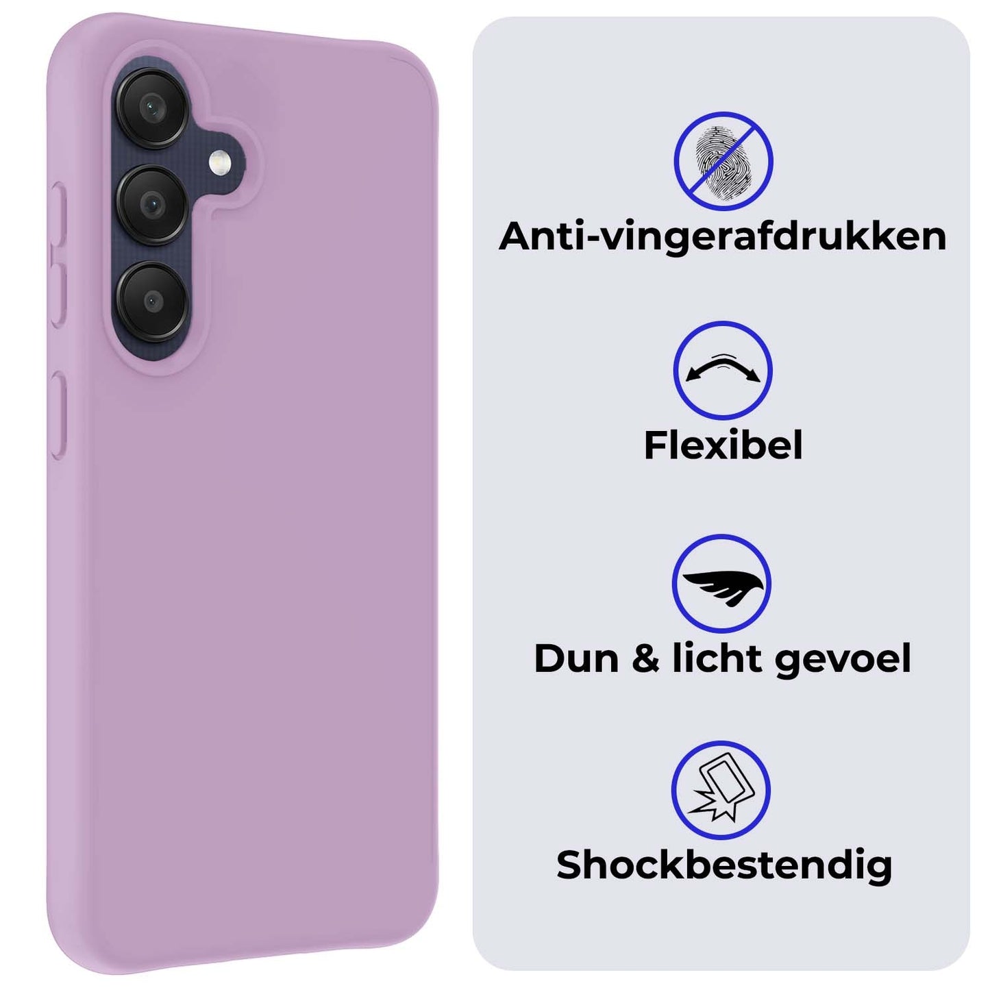 Samsung A25 Hoesje Siliconen - Lila