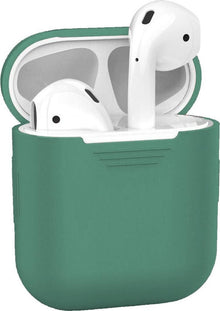 AirPods 1 Hoesje Siliconen Krasbestendig - Midnight Green