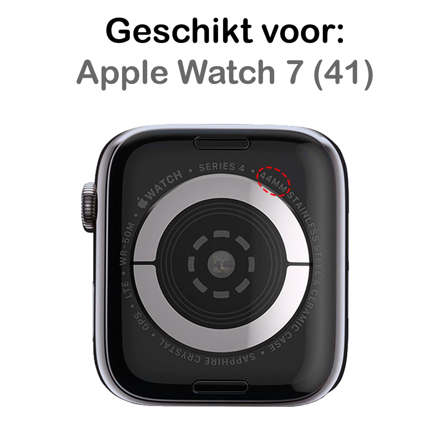 Milanese Horlogeband Geschikt voor Apple Watch 7 41 mm Bandje Milanees - Polsbandje Met Magneetsluiting Geschikt voor Apple Watch 7 41 mm Bandje Milanees - Zwart