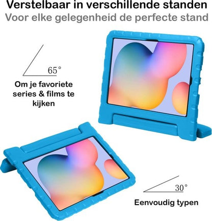 Samsung Galaxy Tab S6 Lite Kinderhoes Shockabsorberend Foam - Blauw