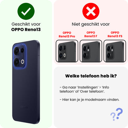 OPPO Reno 13 Screenprotector Gehard Glas - Anti-kras