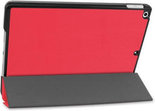 iPad 10.2 2019 Trifold Bookcase Hoes - Rood