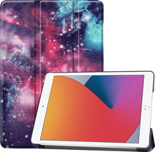 iPad 10.2 2020 Trifold Bookcase Hoes - Galaxy
