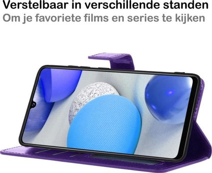 Samsung A42 Hoesje Book Case Kunstleer - Paars