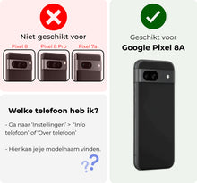 Google Pixel 8a Hoesje Bookcase Cover met Kaarthouder - Rood