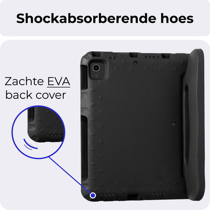 iPad Air 2024 / 2025 (11 inch) Kinderhoes Shockabsorberend Foam - Zwart