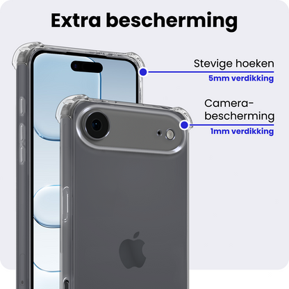 iPhone Air Hoesje Shockproof Backcover Siliconen - Transparant