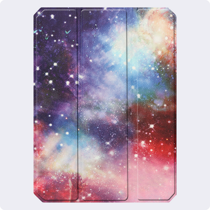 iPad Mini 7 Trifold Bookcase Hoes met Penhouder voor Apple Pen - Galaxy