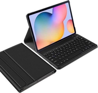 Samsung Galaxy Tab S6 Lite Toetsenbord Hoes met Uitneembaar toetsenbord - Zwart