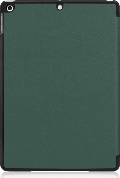 iPad 10.2 2020 Trifold Bookcase Hoes - Donkergroen