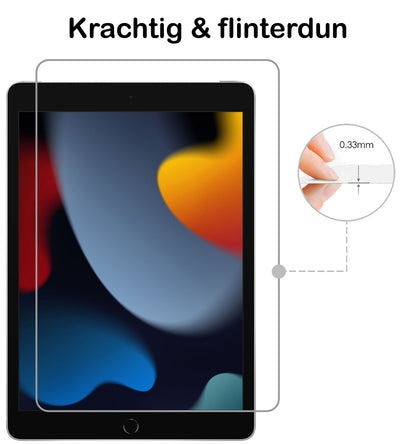 iPad 10.2 2020/2021 Screenprotector Gehard Glas - Anti-kras