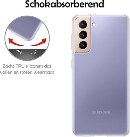 Samsung S21 Plus Hoesje Siliconen - Transparant