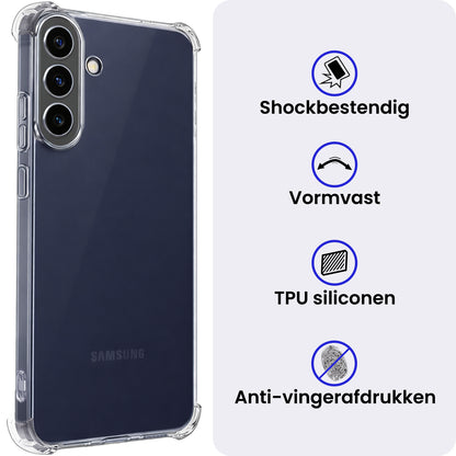 Samsung A57 Hoesje Shockproof Backcover Siliconen - Transparant