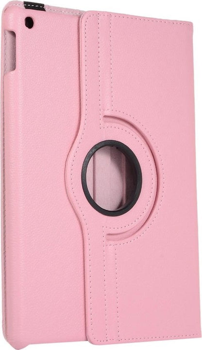iPad 10.2 2019/2020 Trifold Bookcase Hoes 360 Graden Draaibaar - Lichtroze