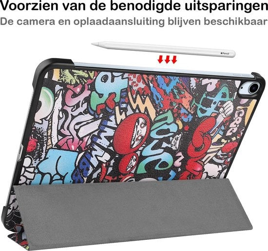 iPad Air 2020 Hoesje Book Case - Graffity