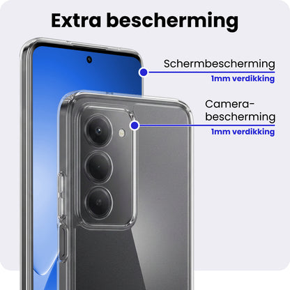 Xiaomi 15 Hoesje Siliconen Backcover Lichtgewicht - Transparant