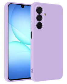 Samsung A17 Hoesje Siliconen Backcover Lichtgewicht - Lila