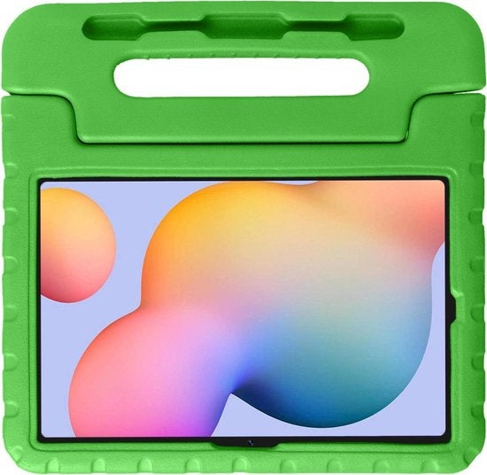 Samsung Galaxy Tab S6 Lite Hoesje Kids Cover Bumper - Groen